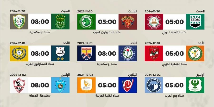 مواعيد مباريات الجولة الرابعة من بطولة الدوري المصري 2024- 2025 معرفة نيوز